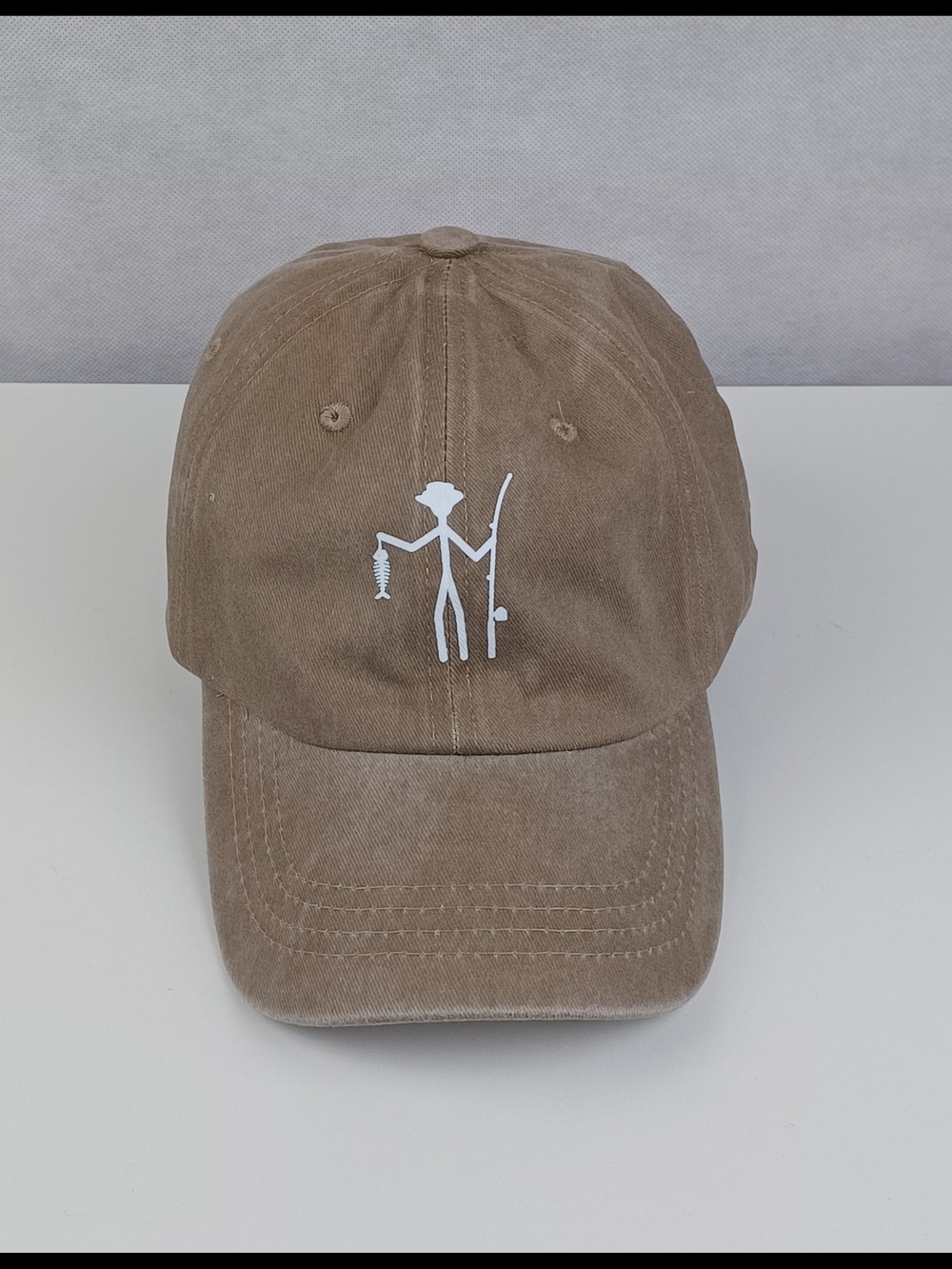 Vintage Fishing Baseball Cap Adjustable Washed Cotton Sun Hat Outdoor Camping